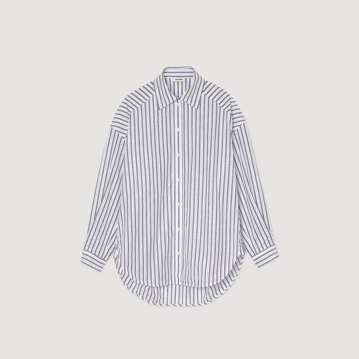 Striped rhinestone shirt | Sandro