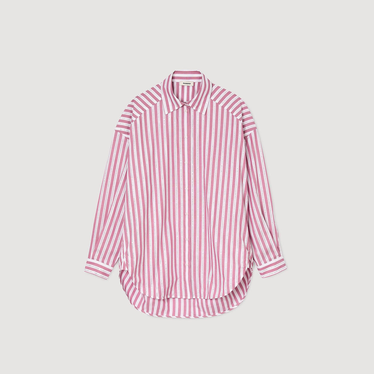 Striped rhinestone shirt | Sandro