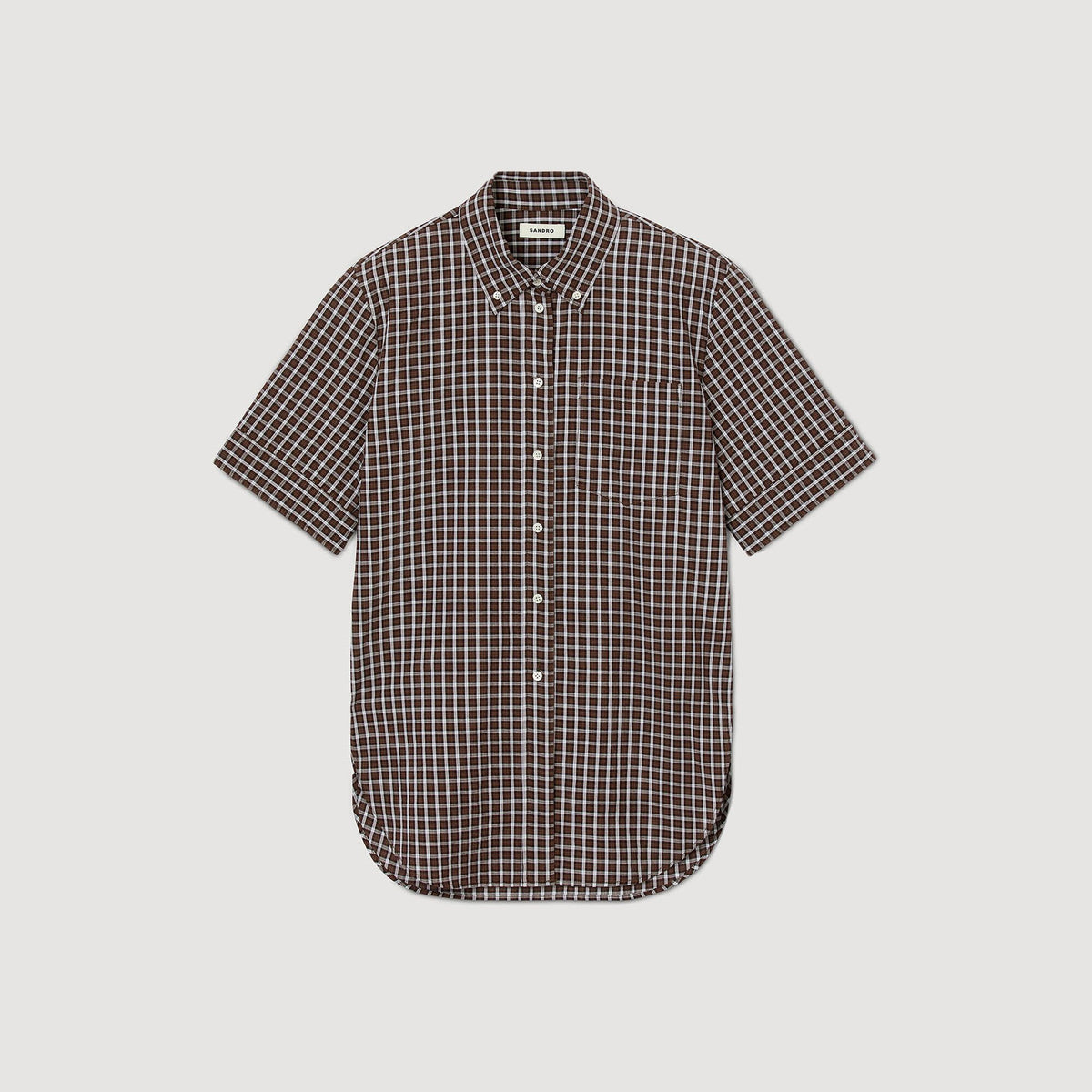 Oversized checkered shirt | Sandro
