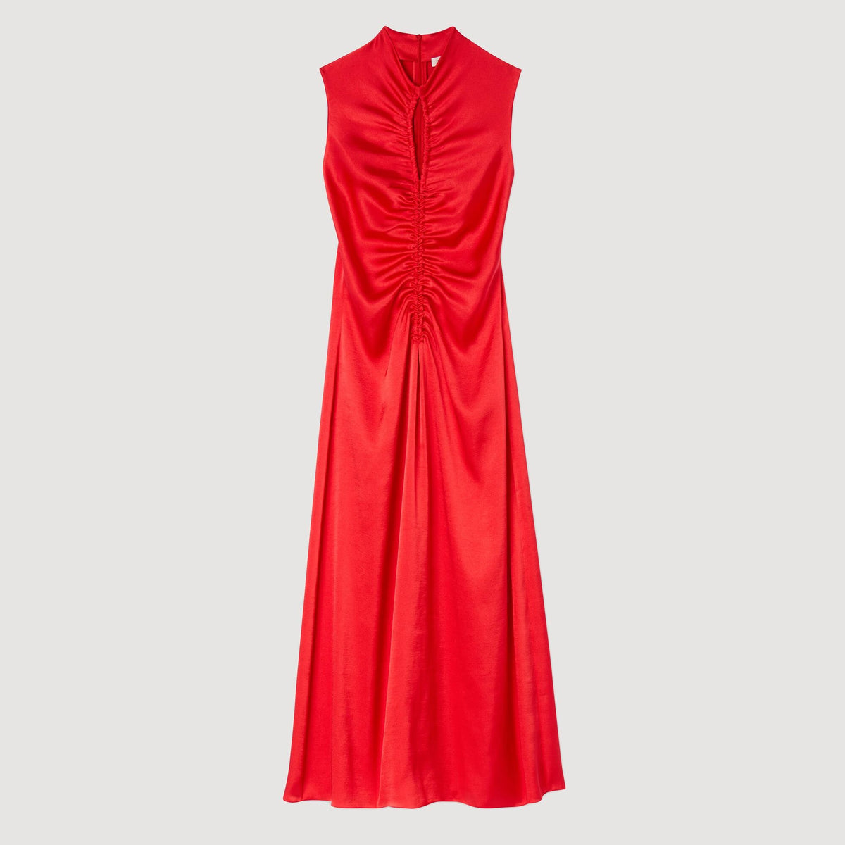 Draped satin-effect dress | Sandro