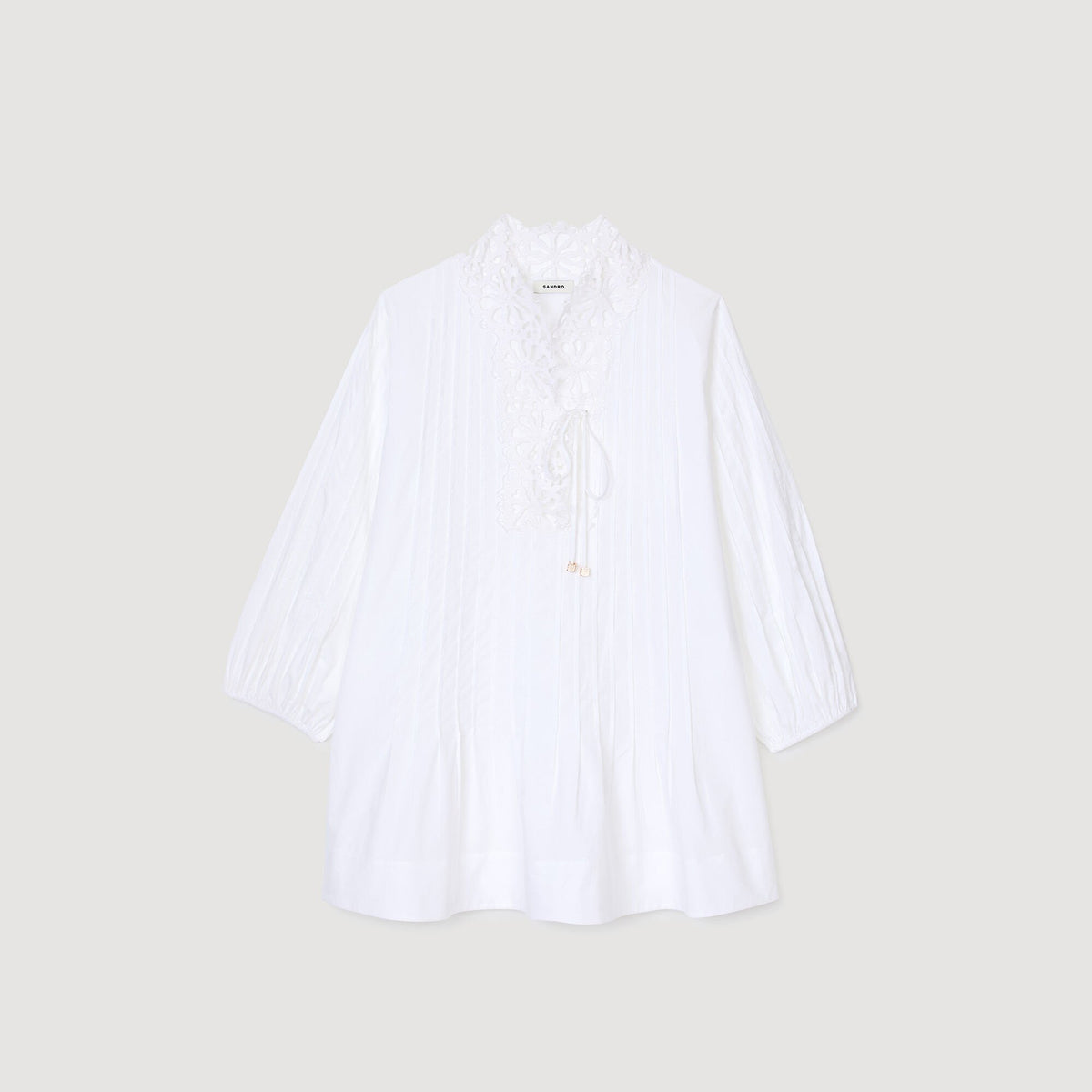 Mini dress with lace detail | Sandro