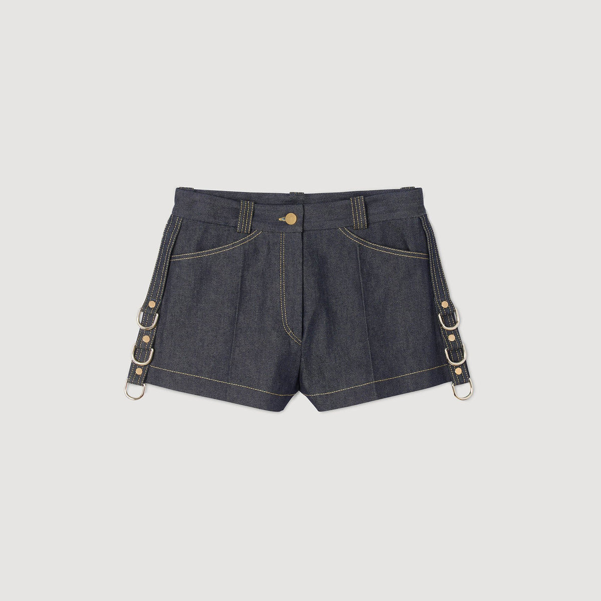 Denim belt loop shorts | Sandro