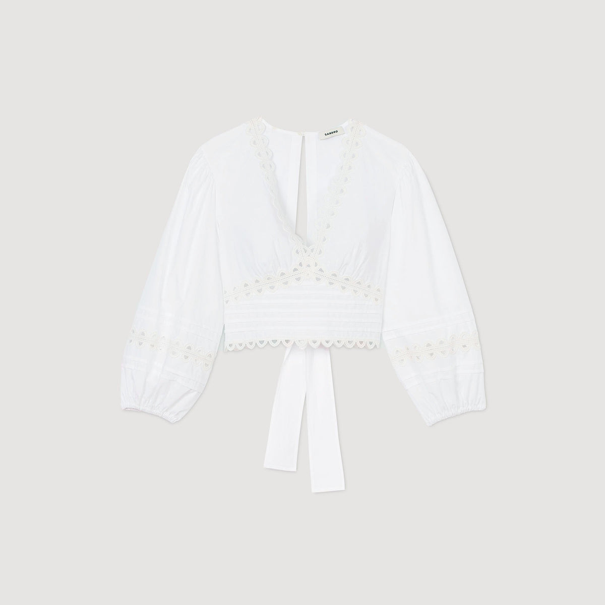 Poplin crop top | Sandro
