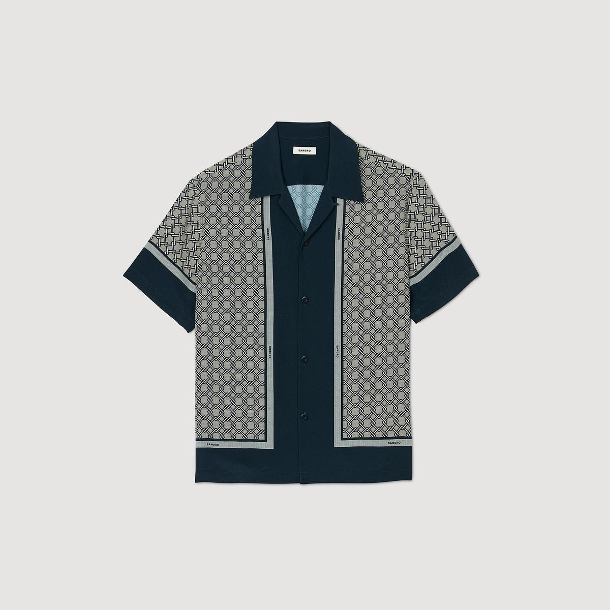 Short-sleeved patterned shirt | Sandro