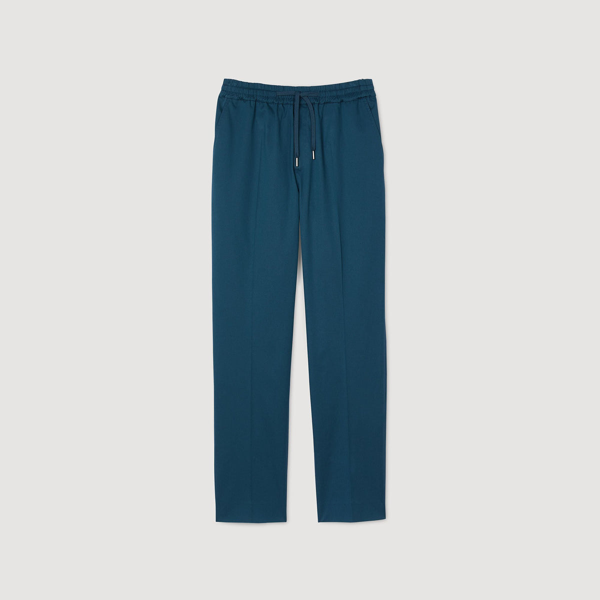 Elasticated straight-leg trousers | Sandro