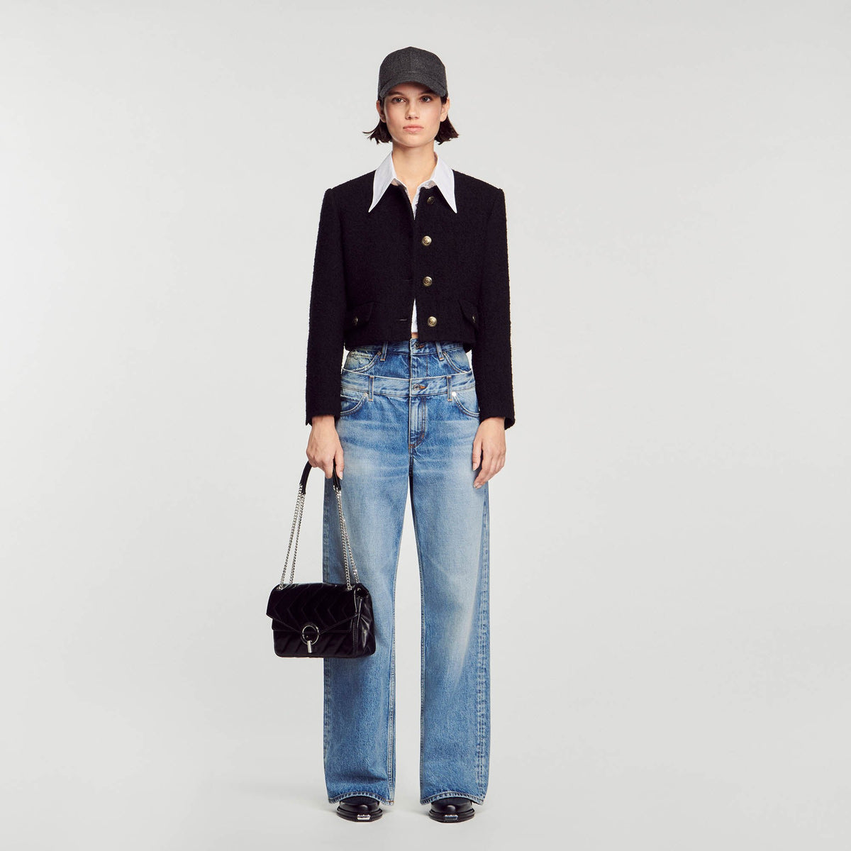 Yza bag in certified leather | Sandro