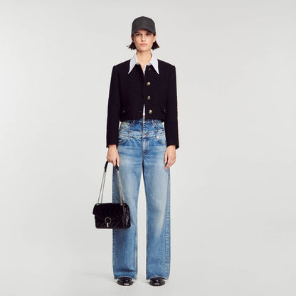 Yza bag in certified leather | Sandro