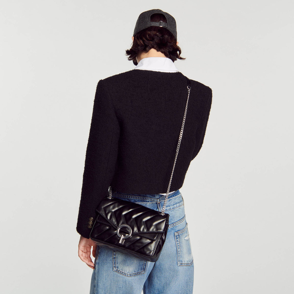 Yza bag in certified leather | Sandro