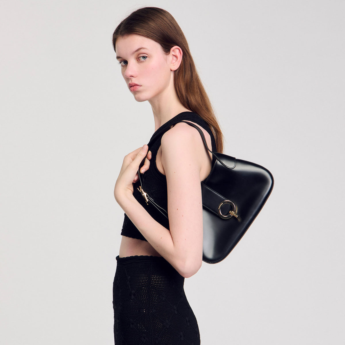 Janet bag in certified leather | Sandro