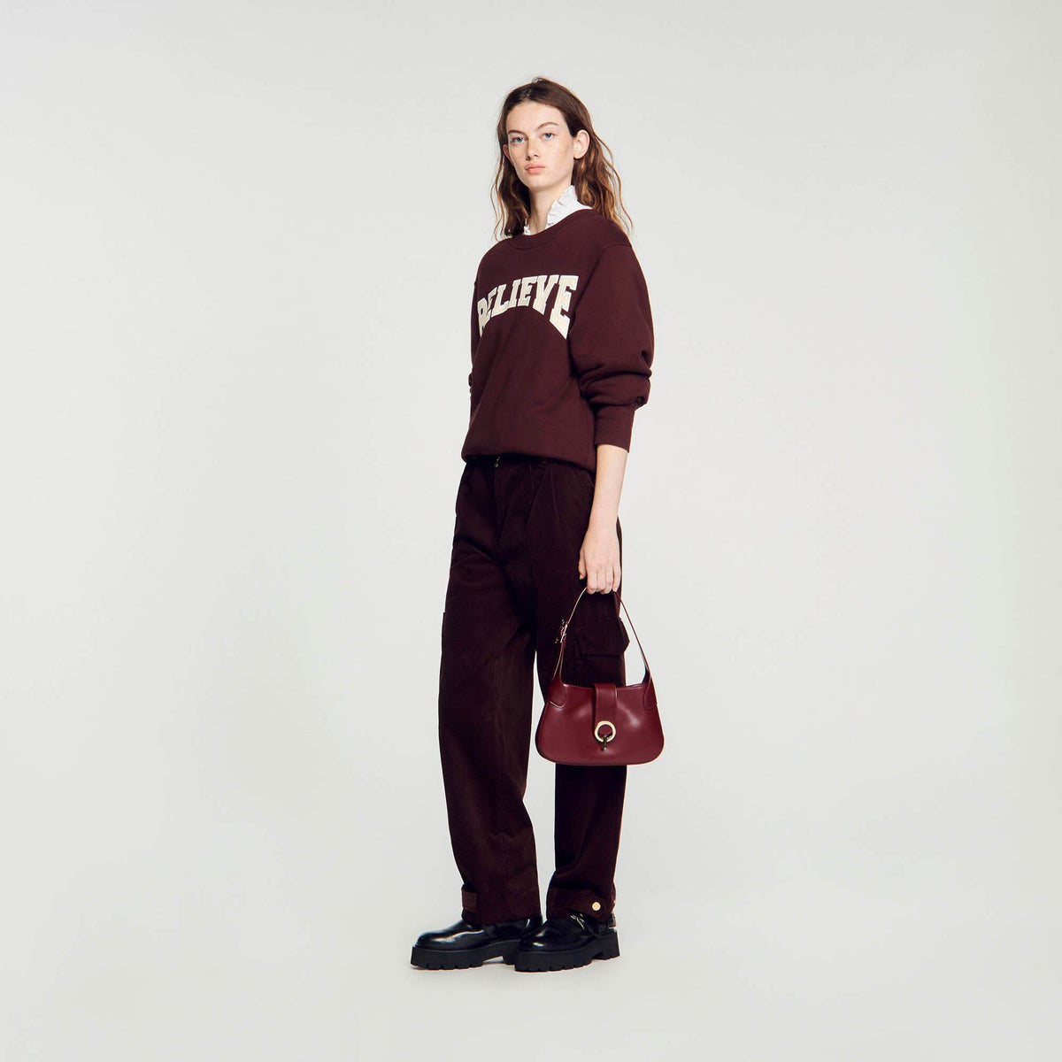 Janet bag in certified leather | Sandro