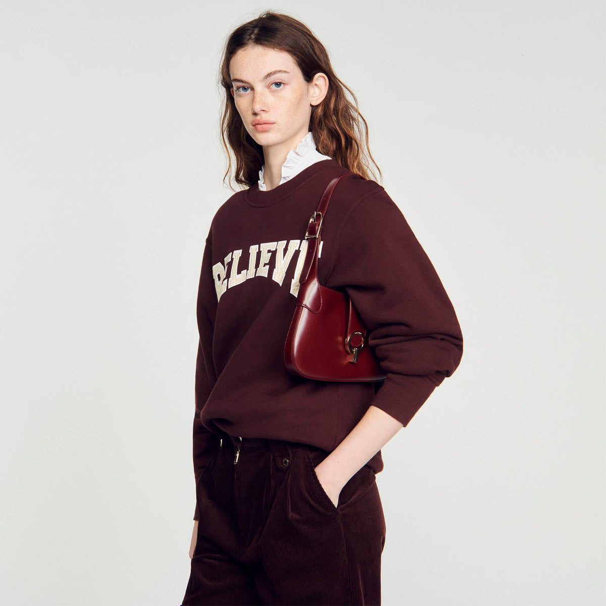 Janet bag in certified leather | Sandro