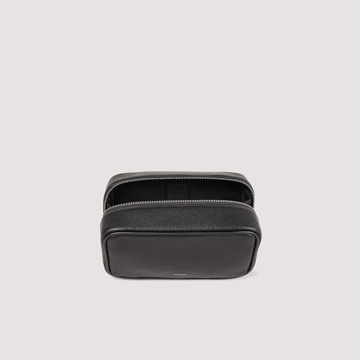 Toiletry bag in grained fabric | Sandro
