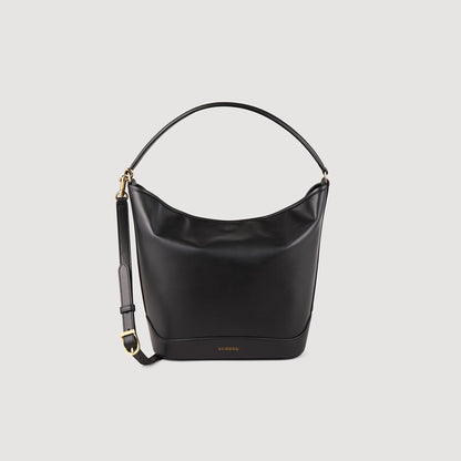 TANGOSO leather bucket bag | Sandro