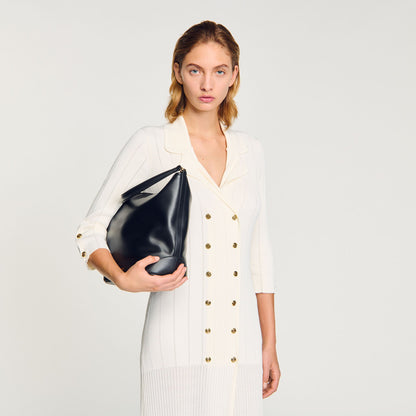 TANGOSO leather bucket bag | Sandro