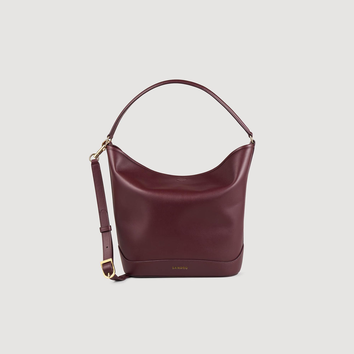 TANGOSO leather bucket bag | Sandro