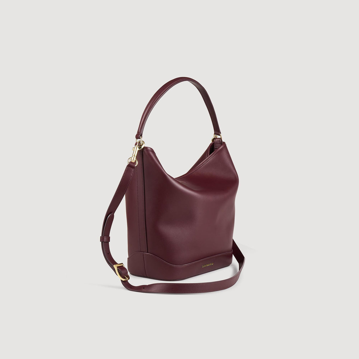 TANGOSO leather bucket bag | Sandro