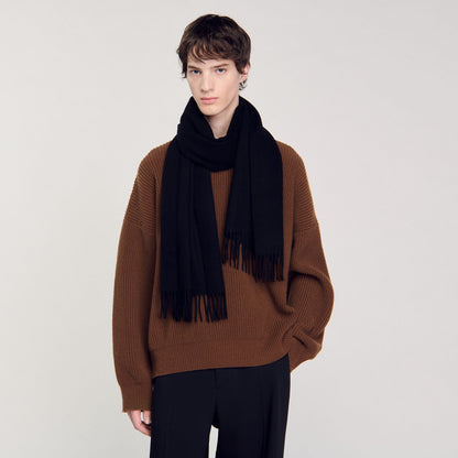 Wool and cashmere scarf | Sandro