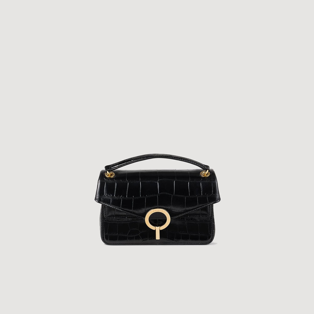 Mock croc leather Yza bag | Sandro