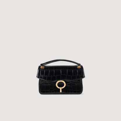 Mock croc leather Yza bag | Sandro