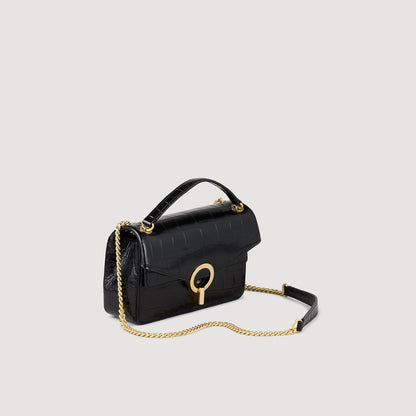 Mock croc leather Yza bag | Sandro