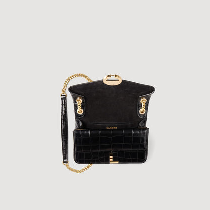 Mock croc leather Yza bag | Sandro