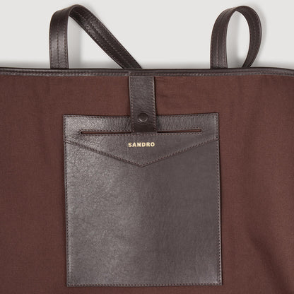 Suede tote bag | Sandro
