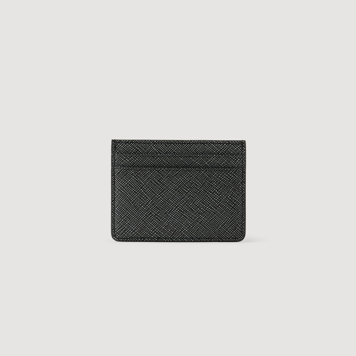 Reconstituted leather cardholder | Sandro