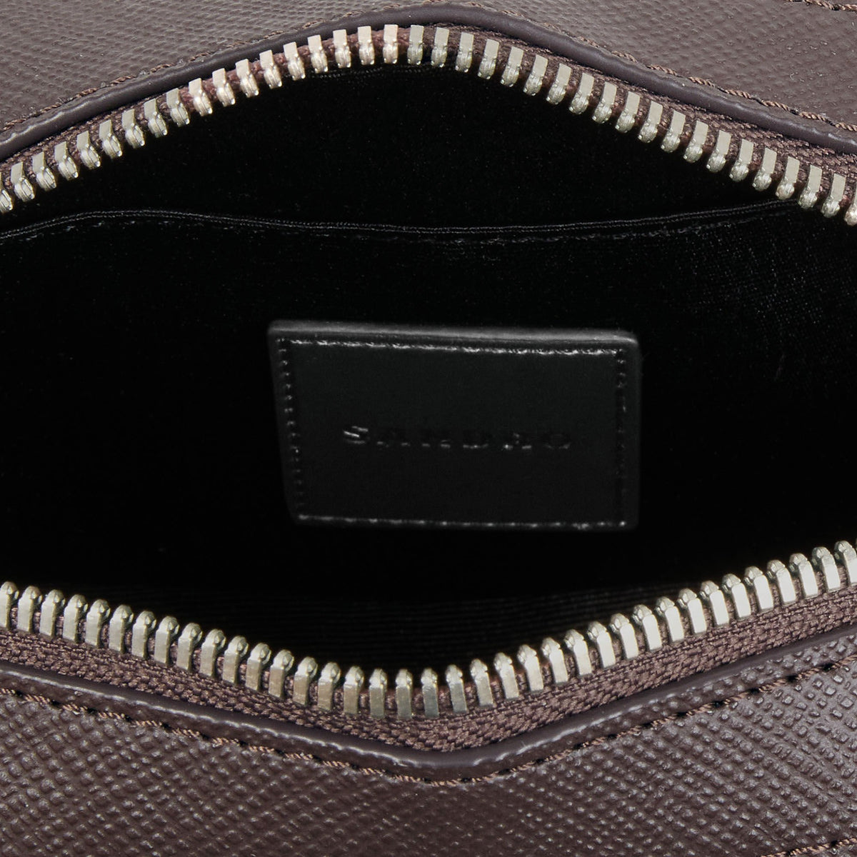 Small reconstituted leather bag | Sandro