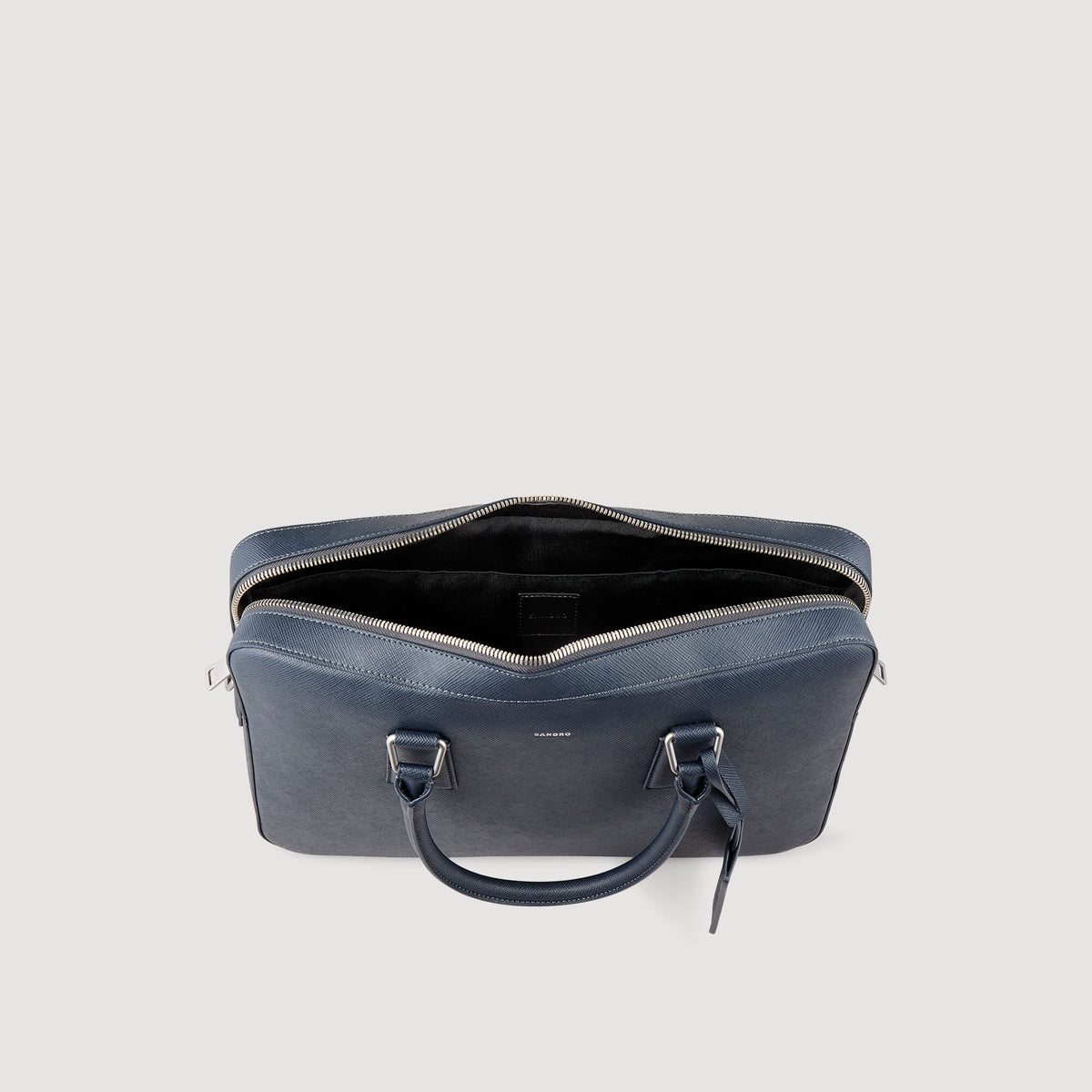 Reconstituted leather briefcase | Sandro