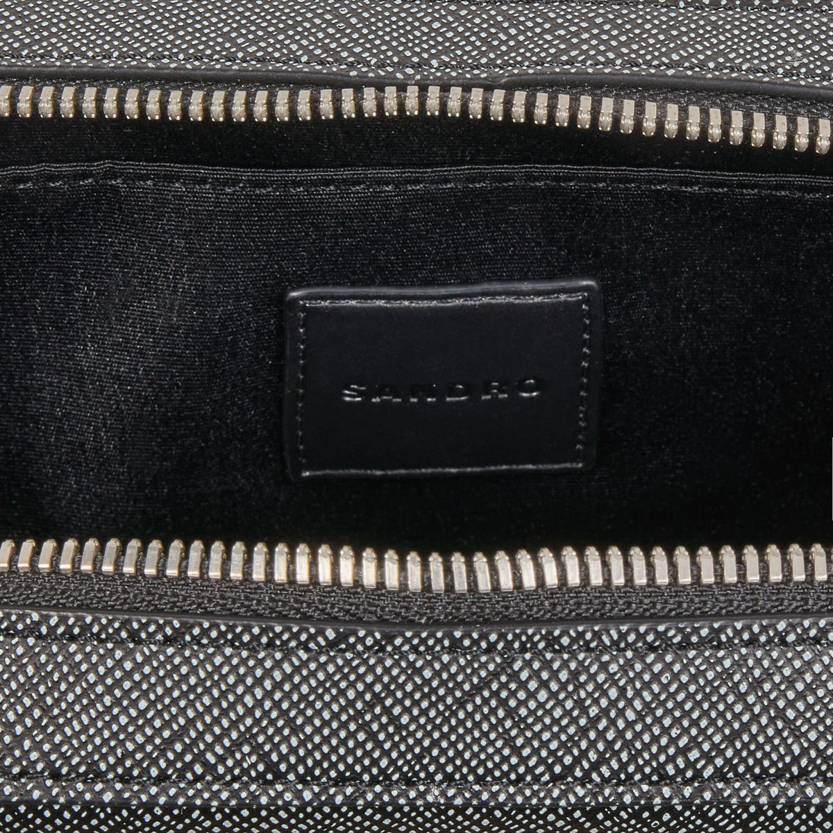 Small reconstitued leather bag | Sandro