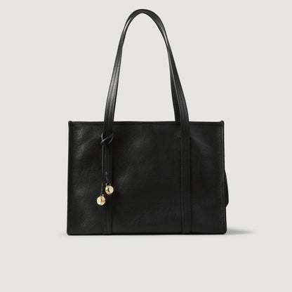 Soft leather tote bag | Sandro