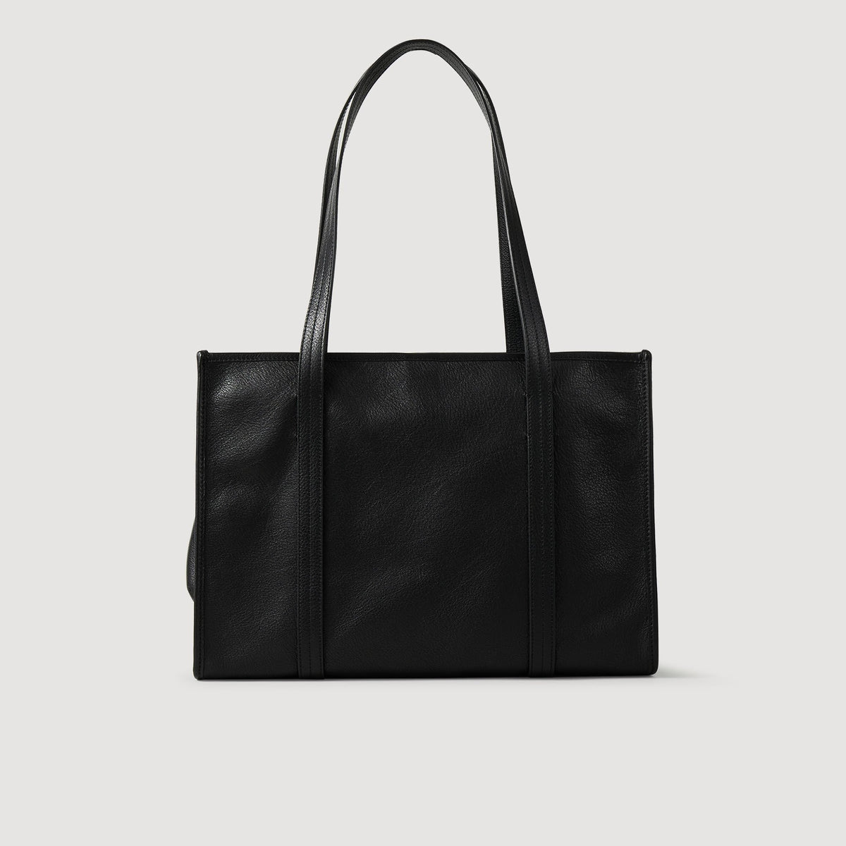 Soft leather tote bag | Sandro