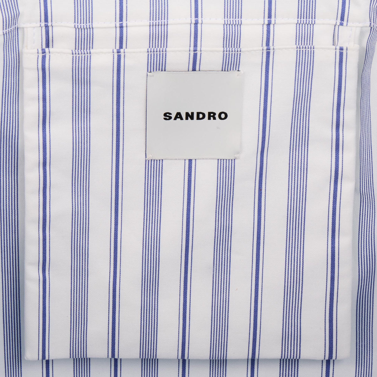 Striped canvas tote bag | Sandro
