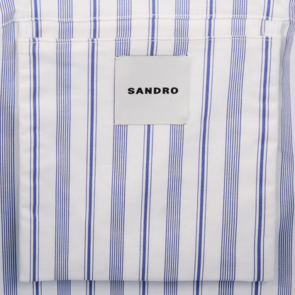 Striped canvas tote bag | Sandro
