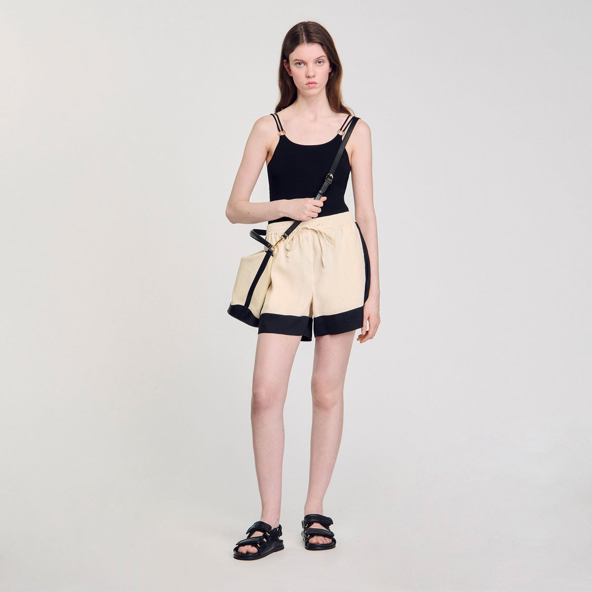 Tangoso canvas bucket bag | Sandro