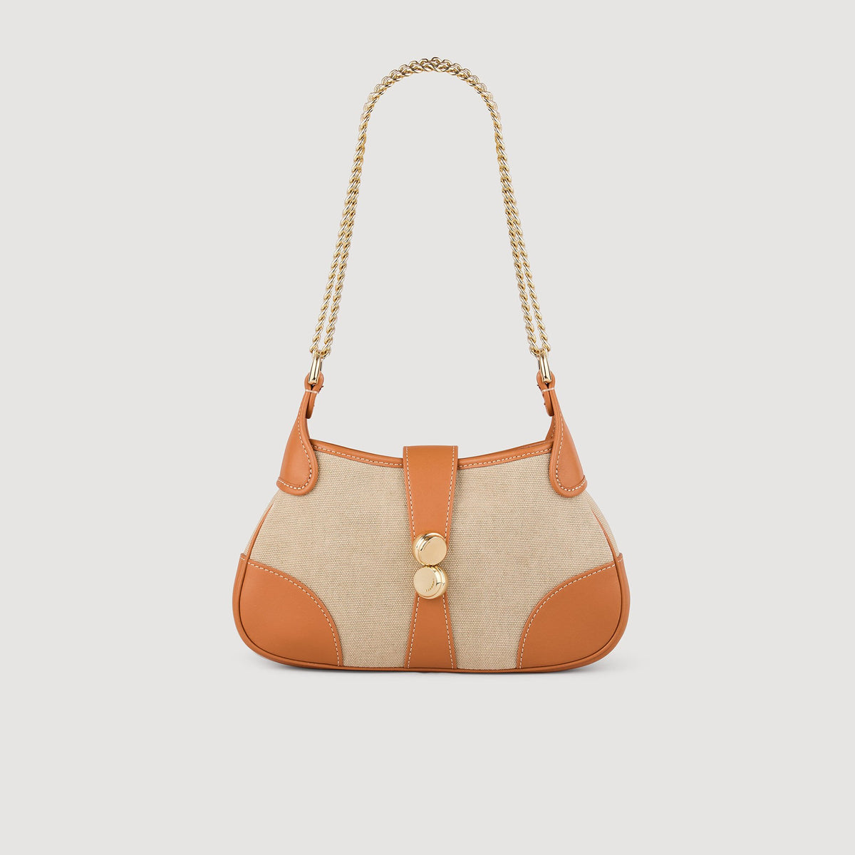 Janet canvas and leather bag | Sandro