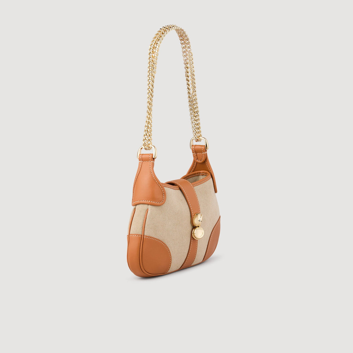 Janet canvas and leather bag | Sandro