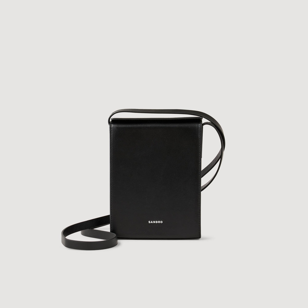 Leather shoulder bag | Sandro