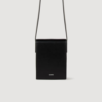Leather shoulder bag | Sandro