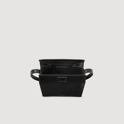 Leather shoulder bag | Sandro