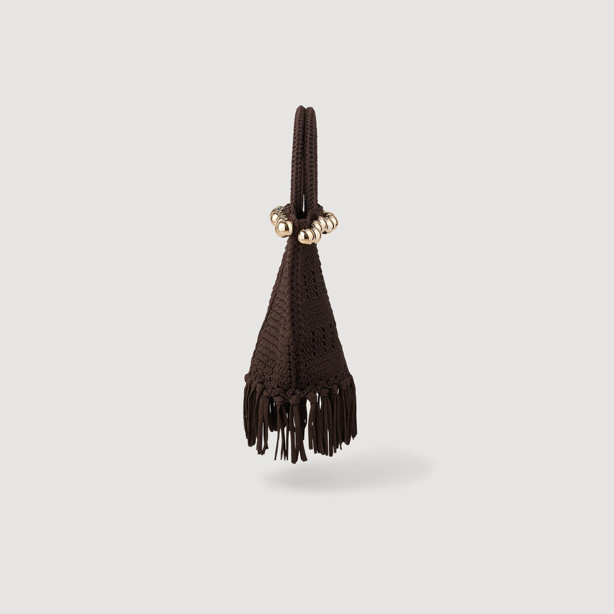 Small beaded fringed crochet bag | Sandro