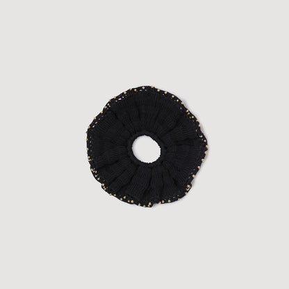 Beaded crochet scrunchie | Sandro