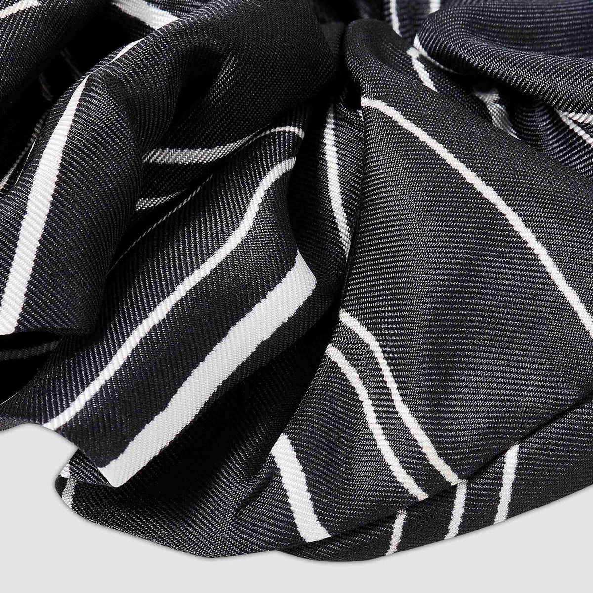 Striped silk scrunchie | Sandro