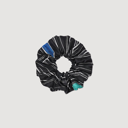 Striped silk scrunchie | Sandro