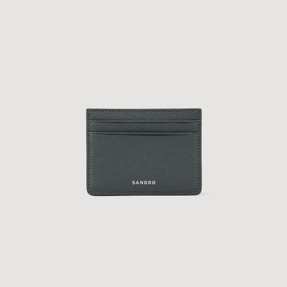 Reconstituted leather cardholder | Sandro