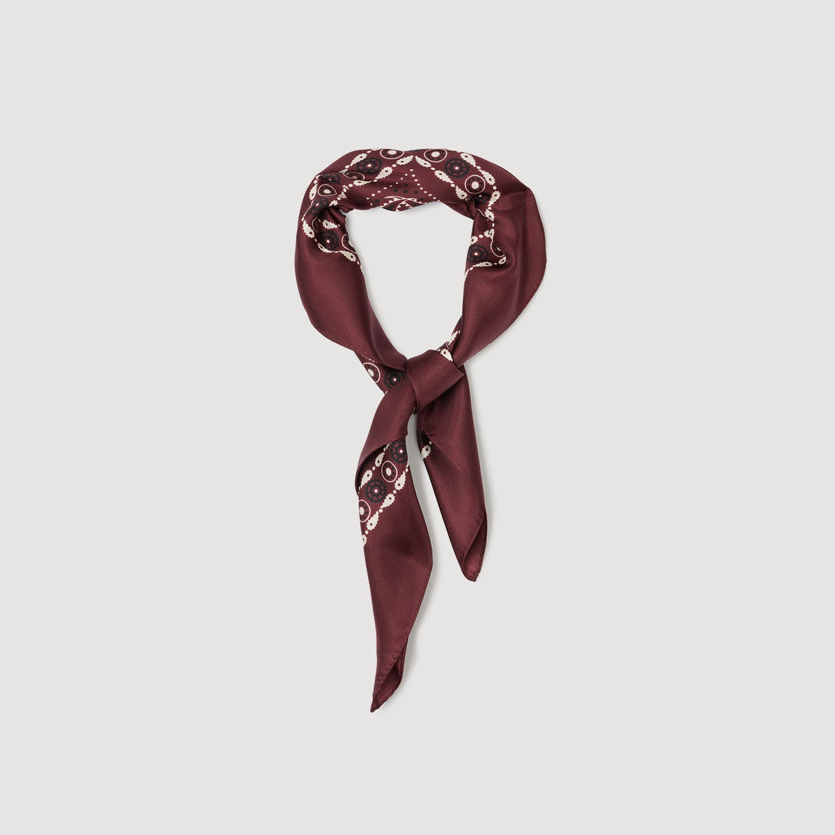 Silk bandana print scarf | Sandro