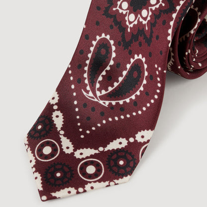 Silk paisley print tie | Sandro