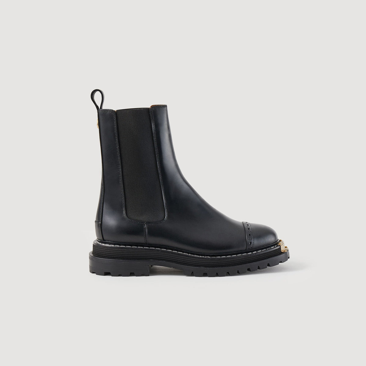 Ankle boots with notched sole | Sandro