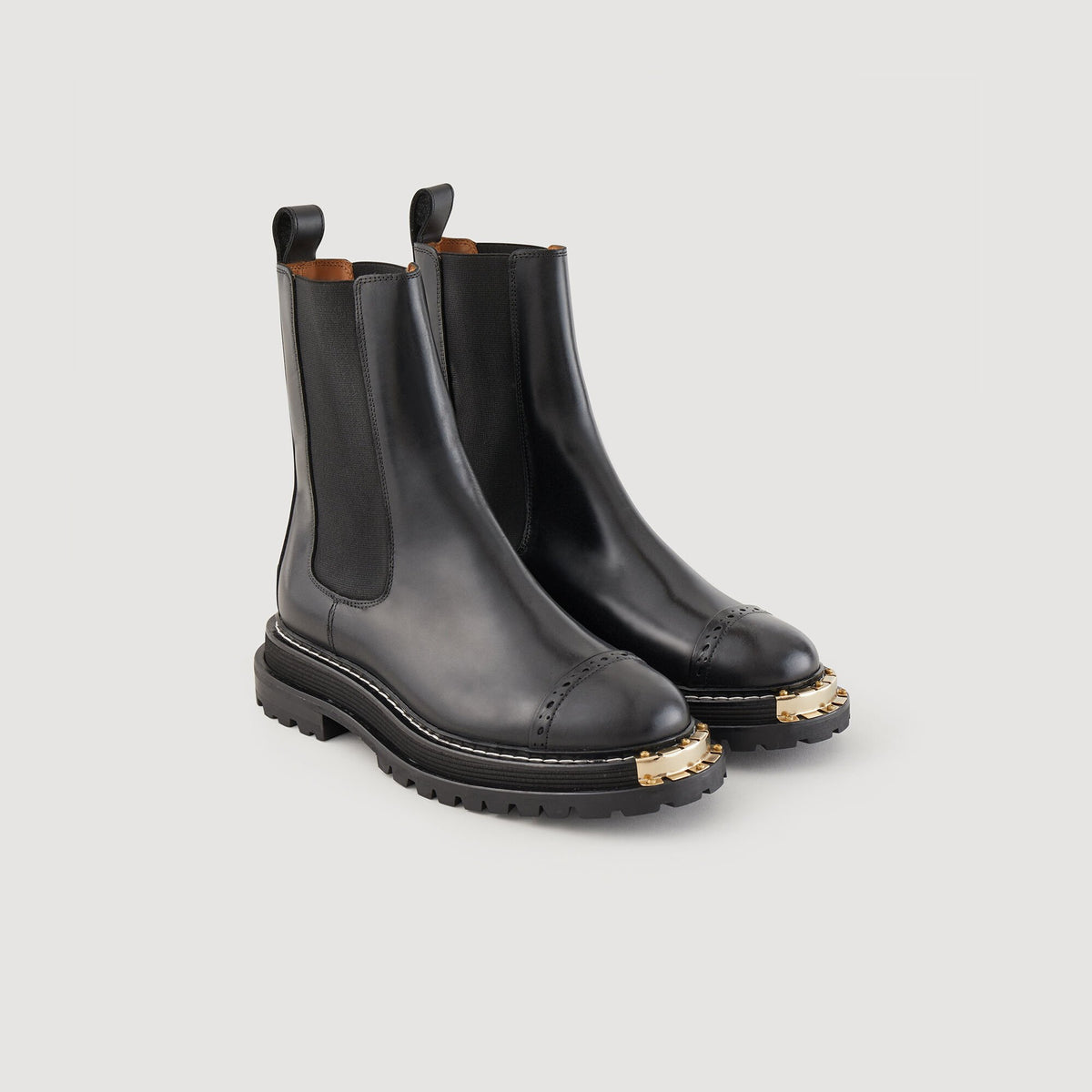 Ankle boots with notched sole | Sandro