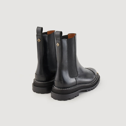 Ankle boots with notched sole | Sandro